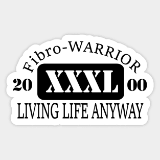 Fibromyalgia Athletic Design Sticker